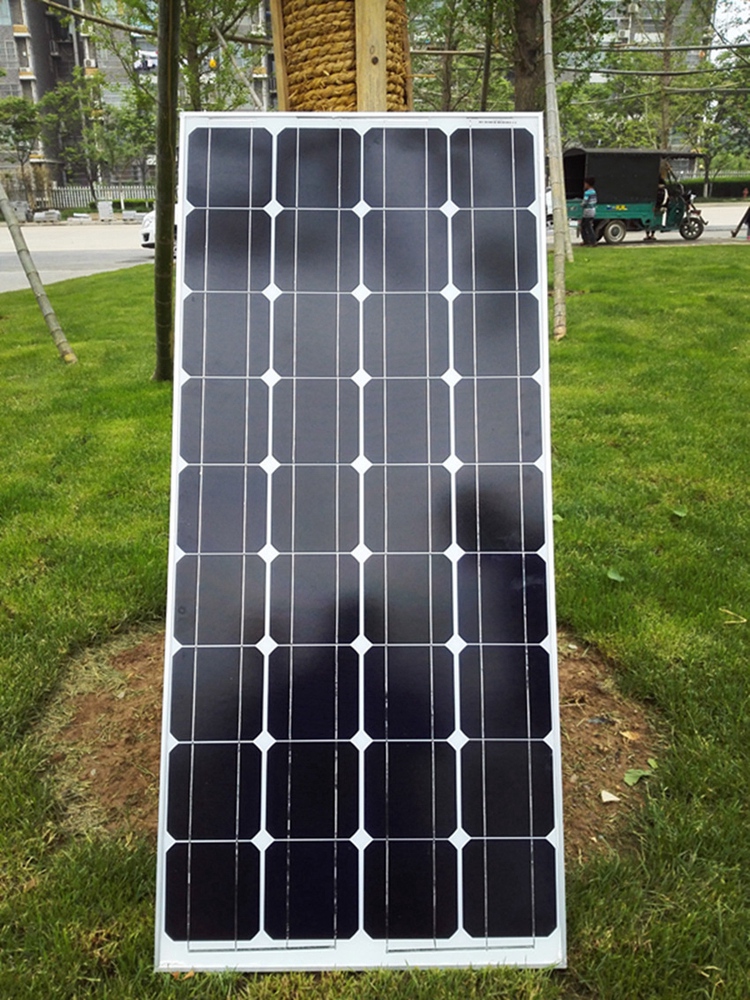 河北100W单晶太阳能电池板足功率销售 太阳能路灯用
